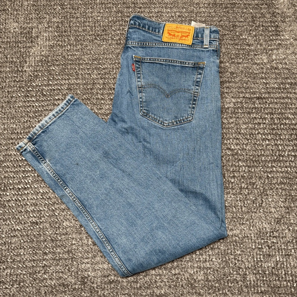Levis 505 Regular Fit‎ Jeans Mens 36x32 Medium Wash Blue Denim Pants